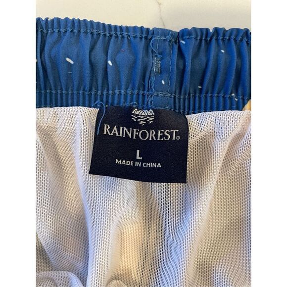 Rainforest So Jelly Blue Donuts Swim Trunks Men’s Sz L - Picture 5 of 7